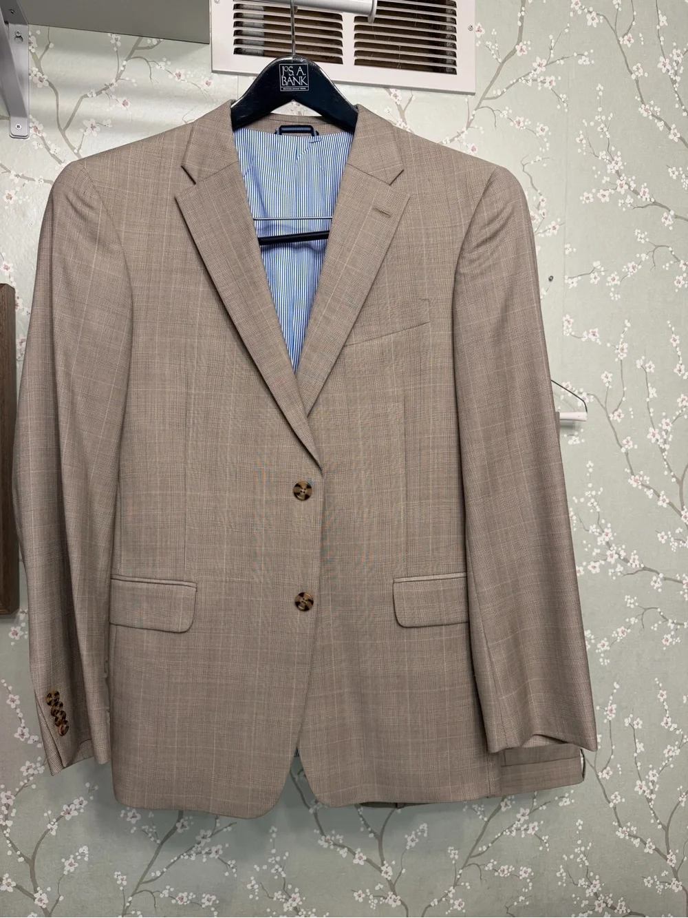 Tommy Hilfiger Men's Beige Suit Jacket and Pants set
